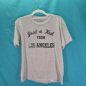 Gray "Just A Kid From Los Angeles" T-Shirt Size L By 7th Inning Stretch